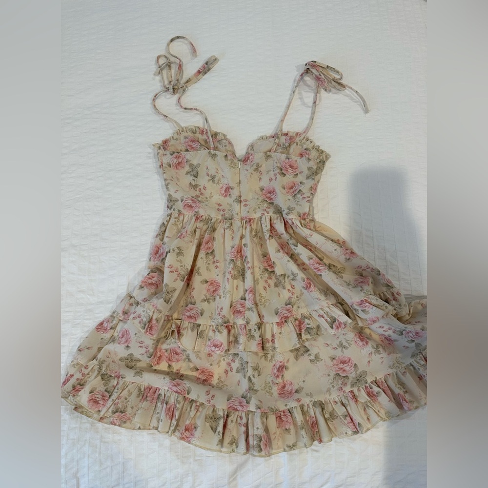 Floral dress size XS - Picture 3 of 4